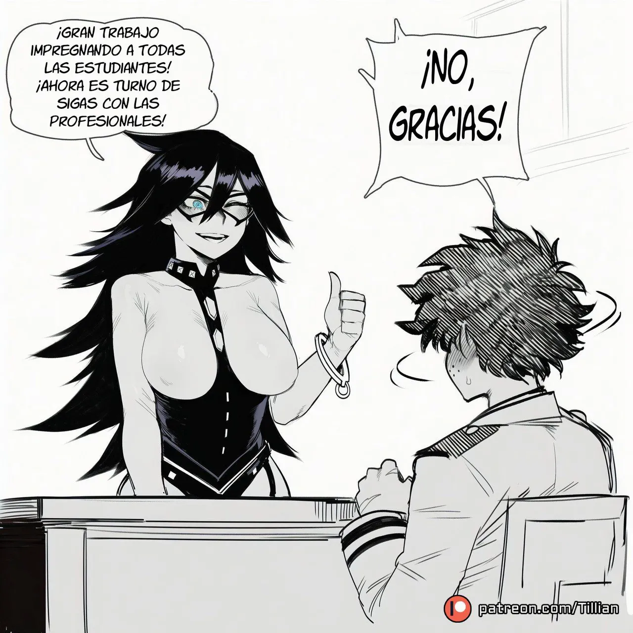 Tillian Izuku Midoriya x MHA Girls Spanish - Image 152