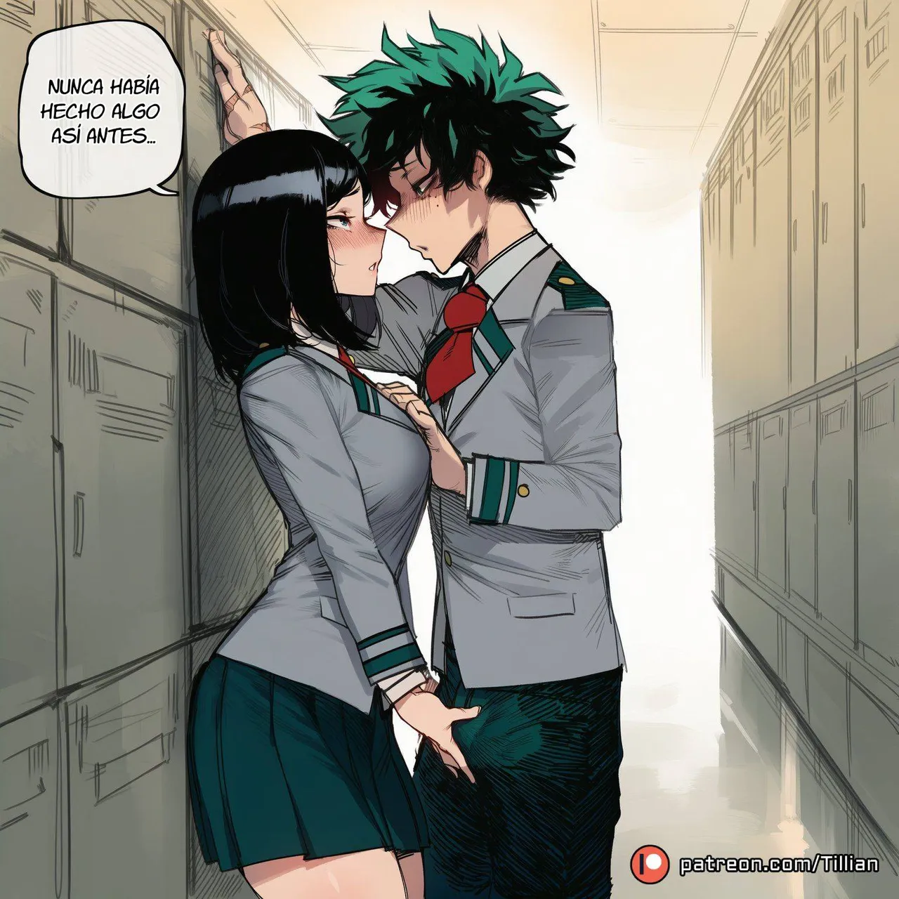 Tillian Izuku Midoriya x MHA Girls Spanish - Image 74