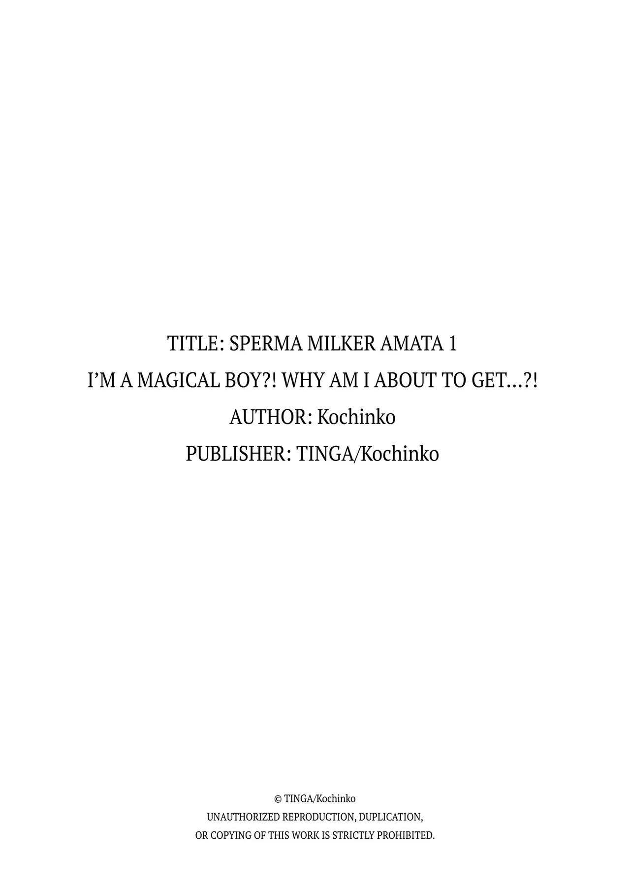 TINGA Kochinko Sperm Milker Amata - Im a Magical Boy Why Am I About to Get - Image 26