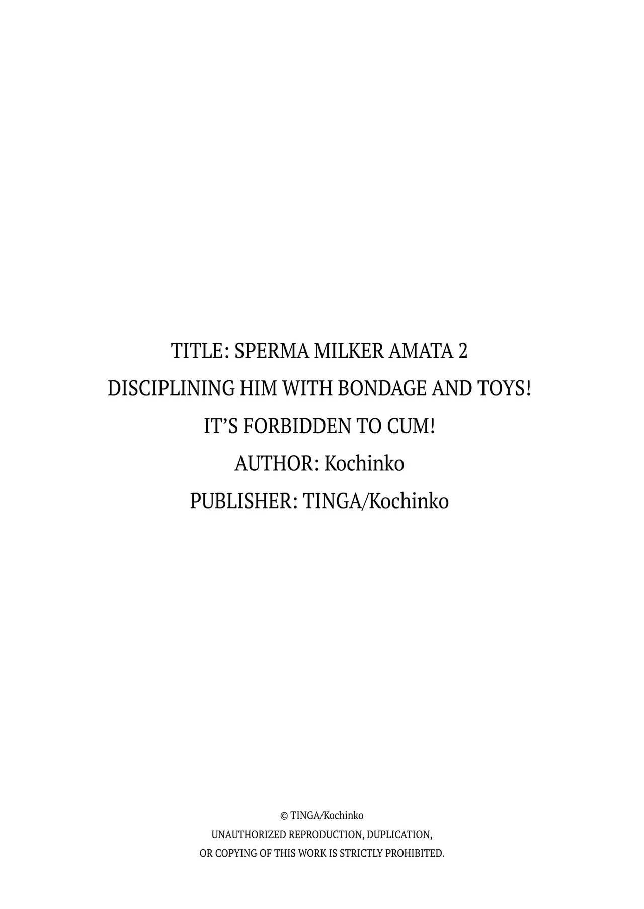 TINGA Kochinko Sperm Milker Amata - Im a Magical Boy Why Am I About to Get - Image 50