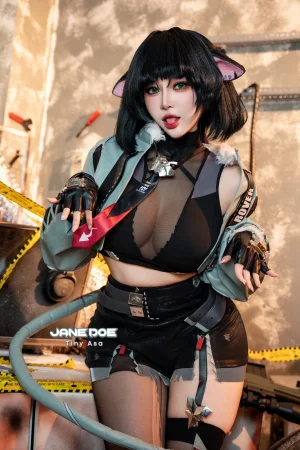 Tiny Asa アサ tiny.asababy cosplay Jane Doe - Zenless Zone Zero - Page 3