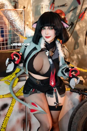 Tiny Asa アサ tiny.asababy cosplay Jane Doe - Zenless Zone Zero - Page 8