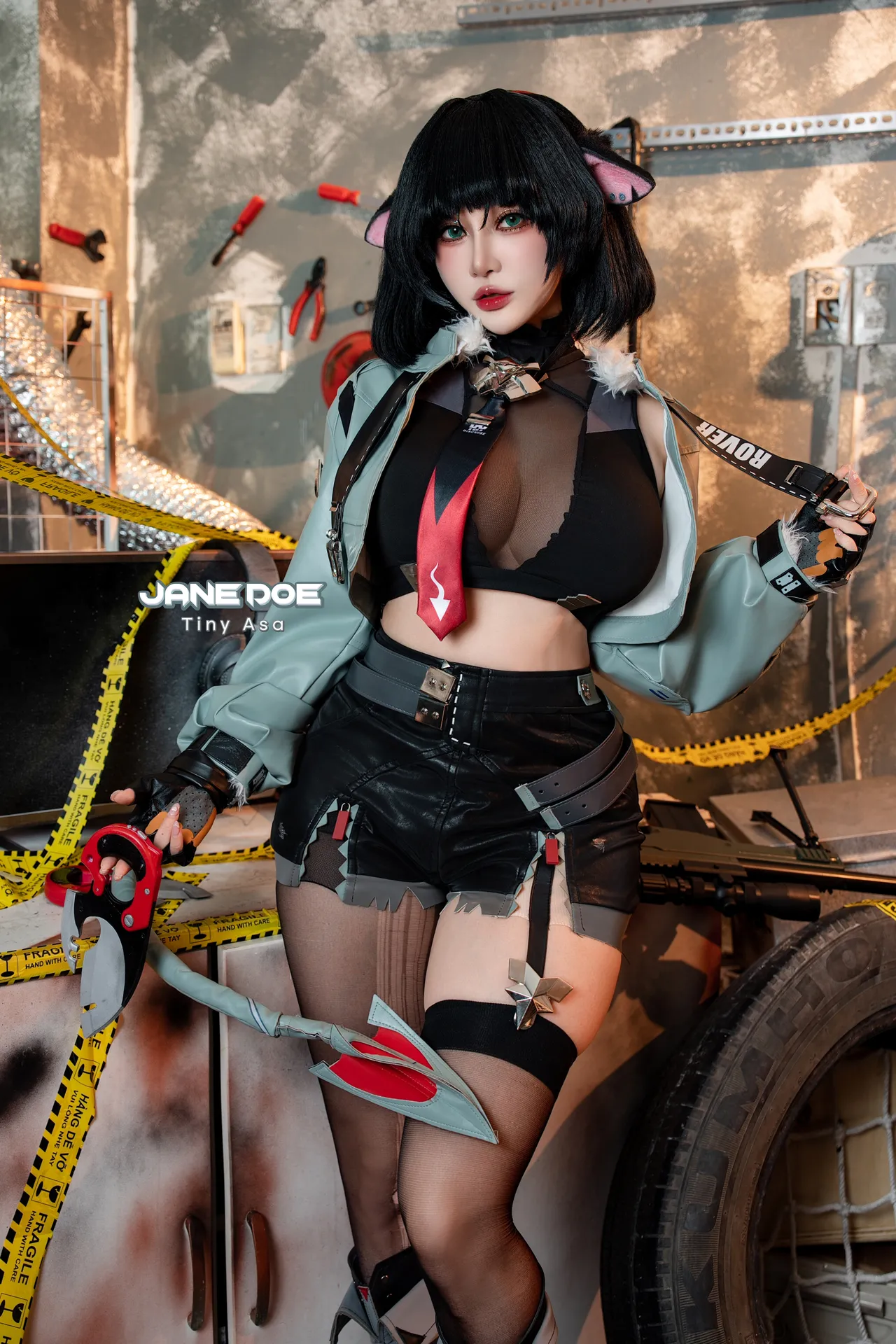 Tiny Asa アサ tiny.asababy cosplay Jane Doe - Zenless Zone Zero - Image 1