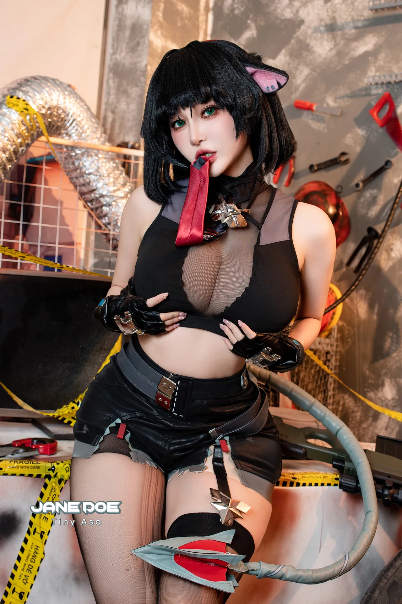 Tiny Asa アサ tiny.asababy cosplay Jane Doe - Zenless Zone Zero - Image 11