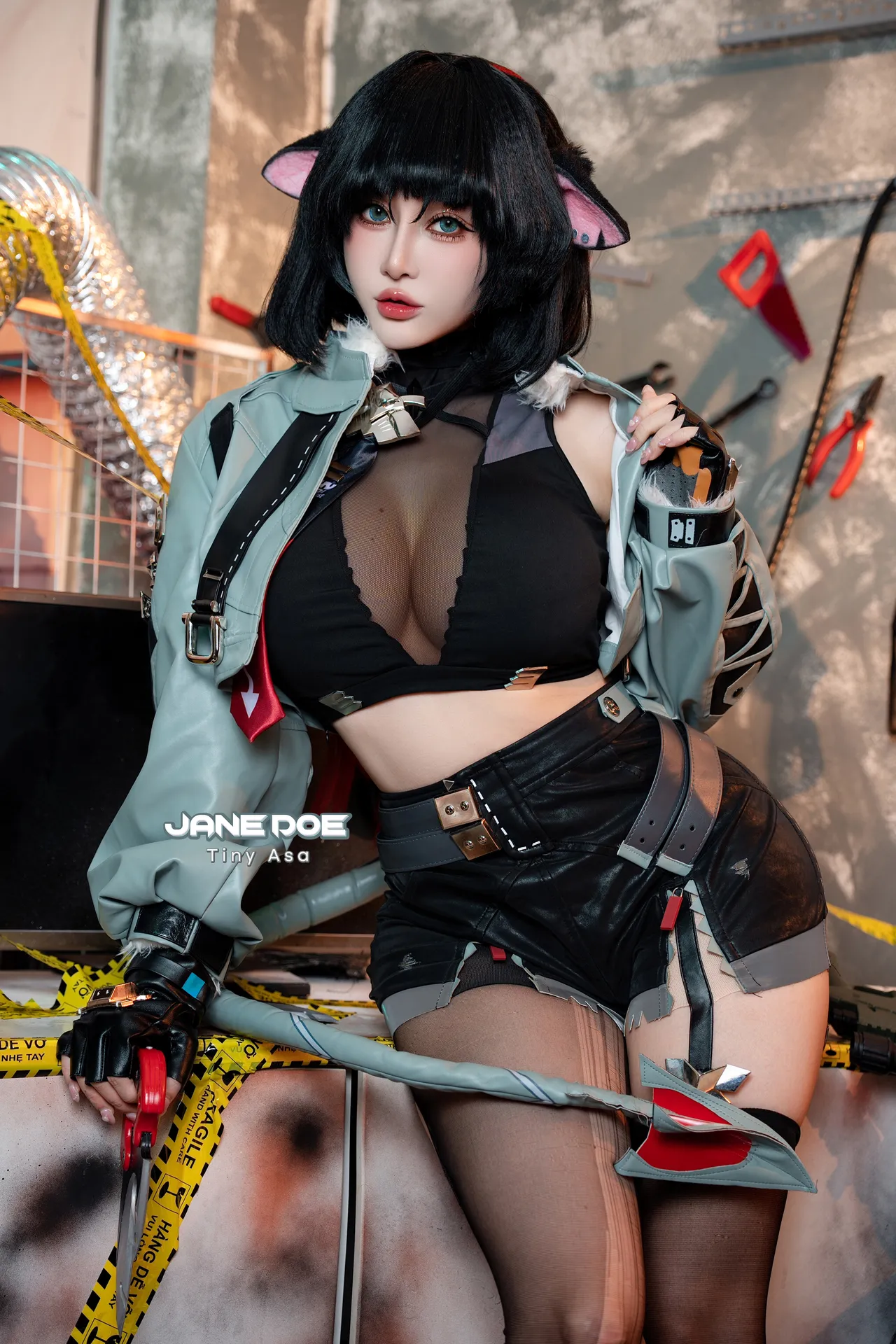Tiny Asa アサ tiny.asababy cosplay Jane Doe - Zenless Zone Zero - Image 2