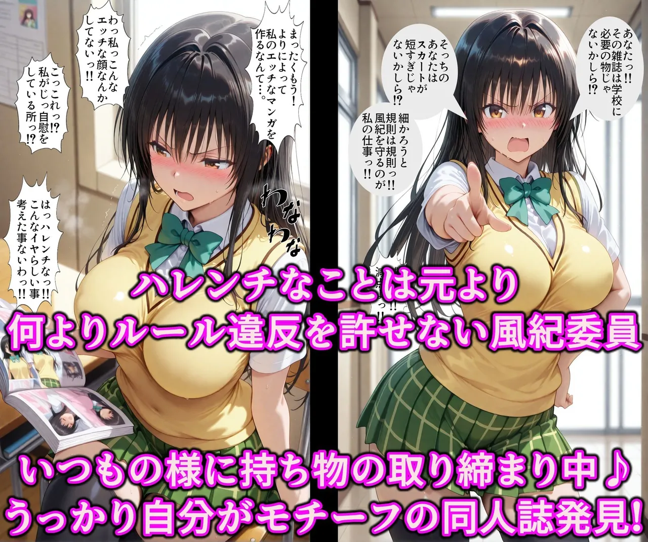 アヘ顔好き集まれぬき処朱作 ポリスとエロギャルどっちがお好き洗脳ボイスと催アプリで徹底調教精子で即イキ超絶ハレンチ発情まんこ ToLOVEる ダークネス - Image 3