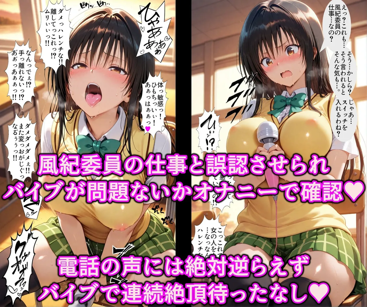 アヘ顔好き集まれぬき処朱作 ポリスとエロギャルどっちがお好き洗脳ボイスと催アプリで徹底調教精子で即イキ超絶ハレンチ発情まんこ ToLOVEる ダークネス - Image 5