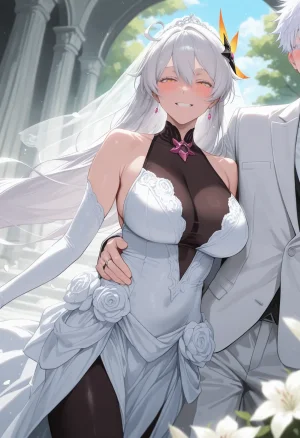 Tommu Kiana Kaslana Wedding Day - Page 10