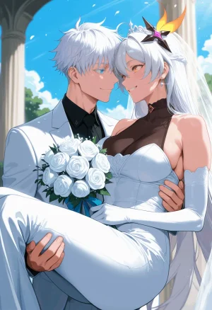 Tommu Kiana Kaslana Wedding Day - Page 4