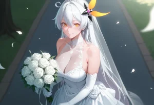 Tommu Kiana Kaslana Wedding Day - Page 55