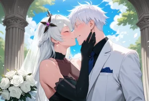 Tommu Kiana Kaslana Wedding Day - Page 97