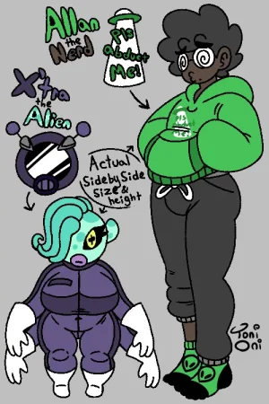 ToniOniBony Allan and Xtra OC By Tonionibony