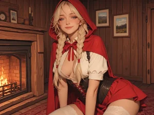 TrashGer Blonde Little Red Riding Hood MMF Threesome groupsex - Page 4