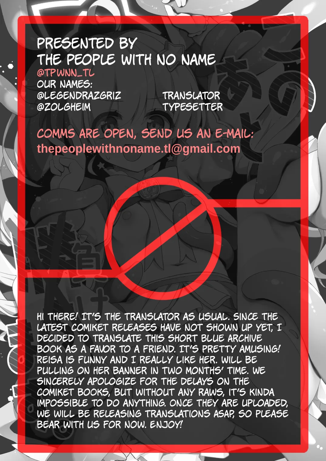 TrinkeT Karaage3 Kono Ato Makemasu After This, I Lost Blue Archive Digital English The People With No Name - Image 23