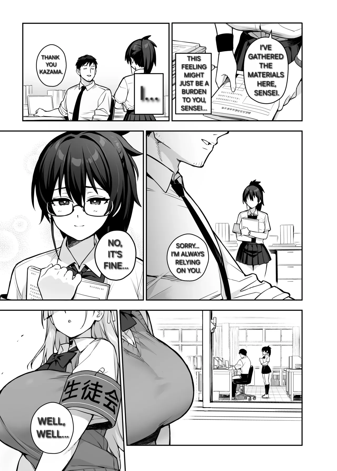 TRYHougen Futari Shakai TRY Hougen The new disciplinary committee president is way too busty part 3 English Alyssaquenn - Image 35