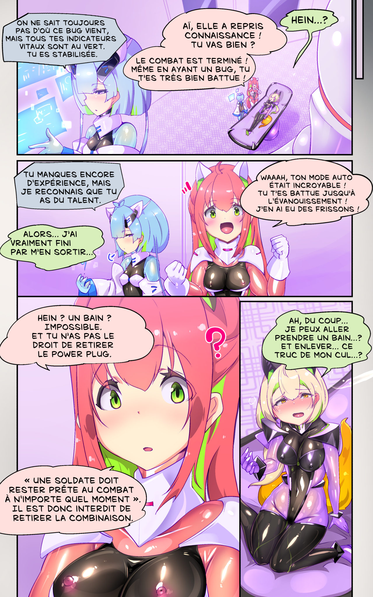 やせうまロール 戦闘アンドロイドにTS転生してとってもえっちな目にあって悪堕ちする漫画-戦光兵女プリッケツァーナ- フランス翻訳 - Image 21