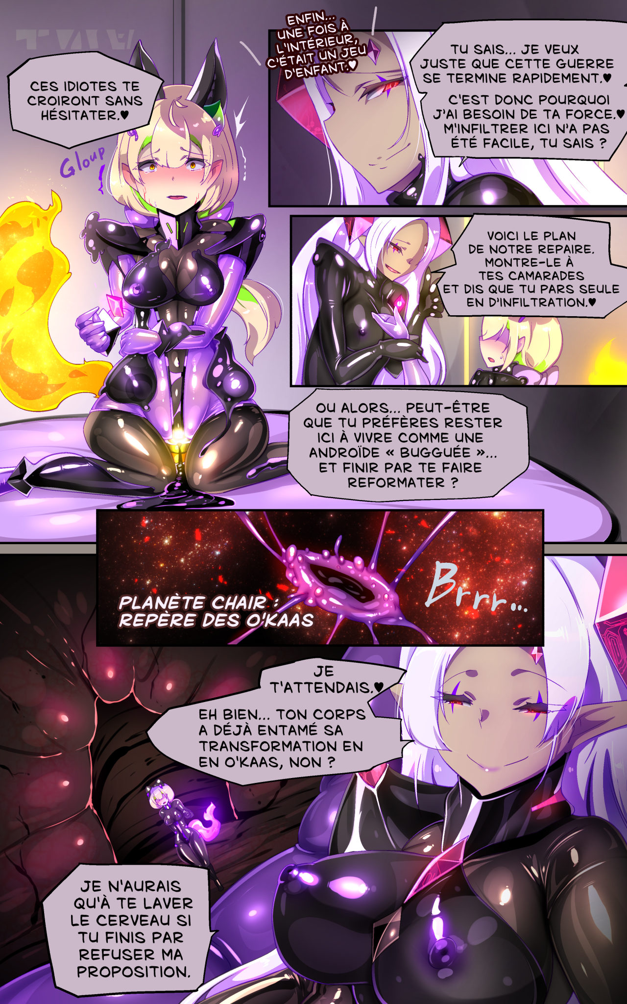 やせうまロール 戦闘アンドロイドにTS転生してとってもえっちな目にあって悪堕ちする漫画-戦光兵女プリッケツァーナ- フランス翻訳 - Image 25