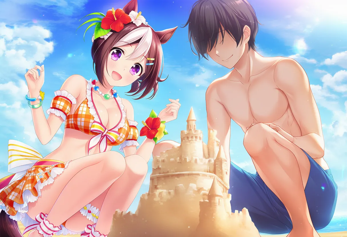 不好是吃人沙滩不对是吃马沙滩 Uma Musume - Image 47