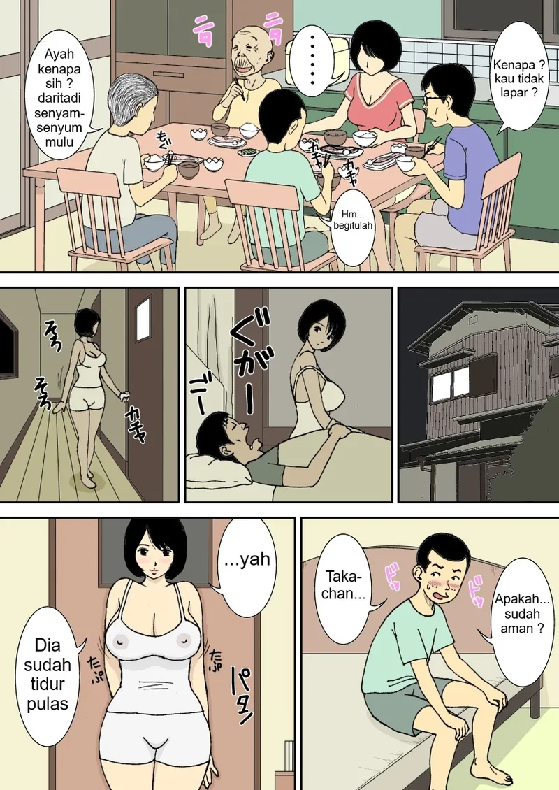 Urakan Oji-chan to Gifu to Giri no Musuko to, Kyonyuu Yome Part 1 Sub Indo - Image 10