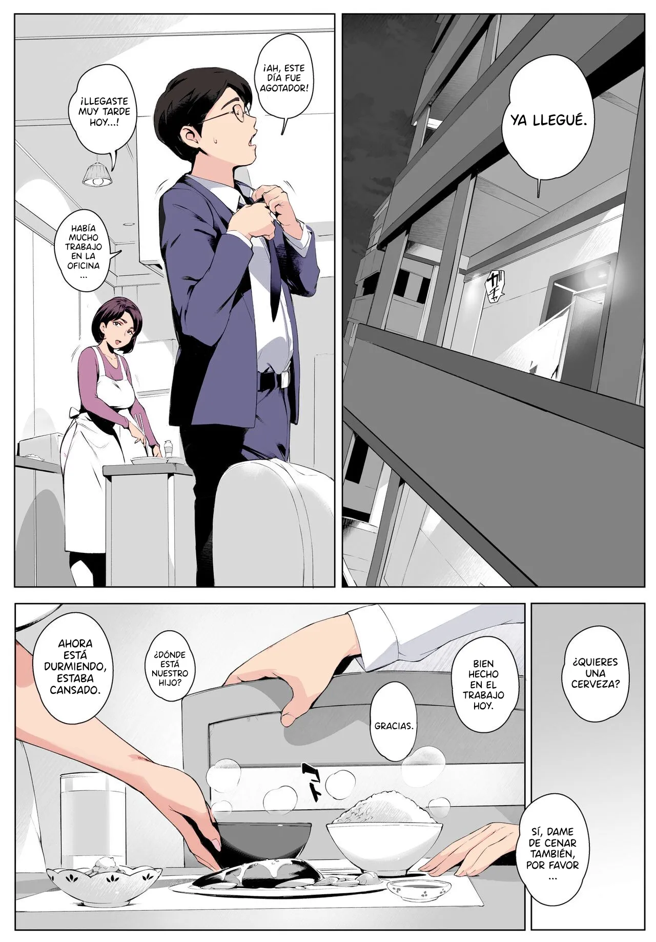 Vadass Oltlo Futei Koubizuma Honoka Hakkaku HenHonoka, la esposa infiel La caída de la máscara Spanish BigDaddy Scan Colorized - Image 35