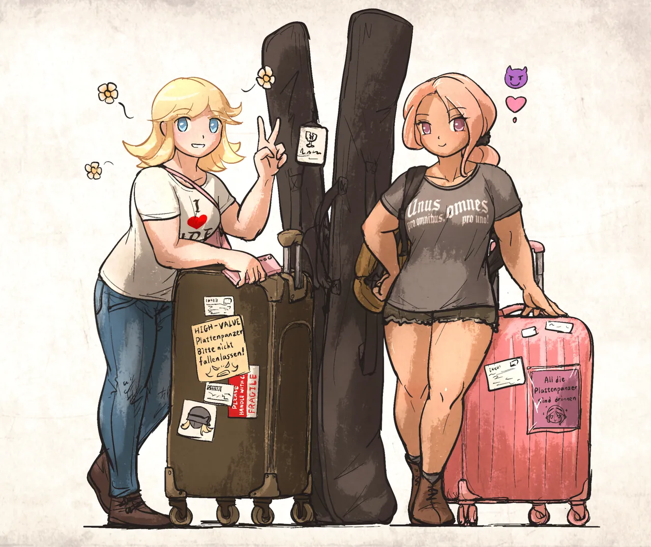 various Gothic-chan ft. Swiss-chan and Ebenholz-chanOC by Ironlily - Image 100