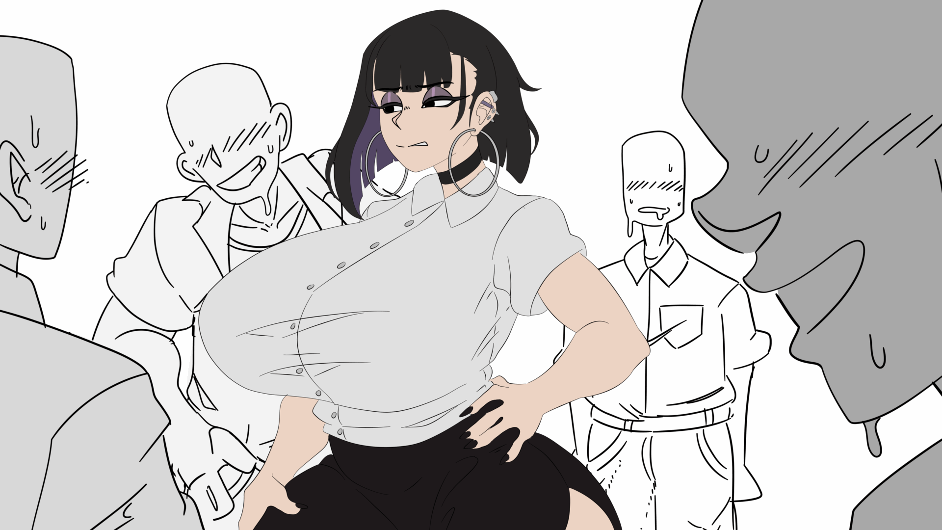 various Gothy ft. Sleaze OCs by BooruGuru - Image 186