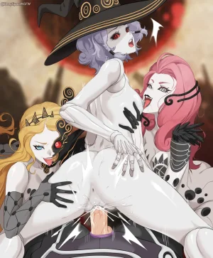 Various male female female videogame threesomes and harems - Page 133