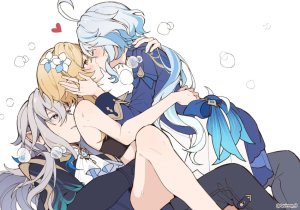 Various male female female videogame threesomes and harems - Page 55