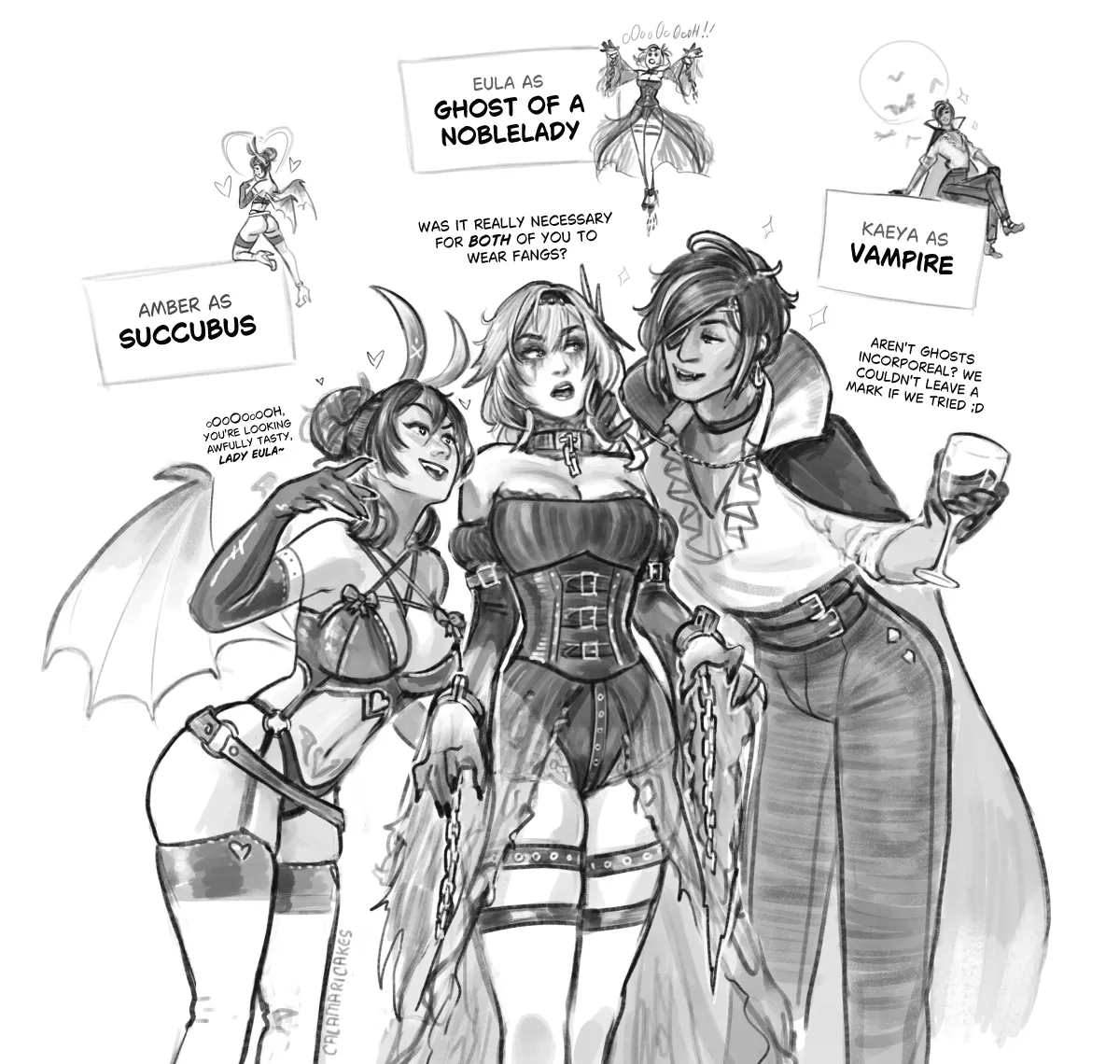 Various male female female videogame threesomes and harems - Image 198