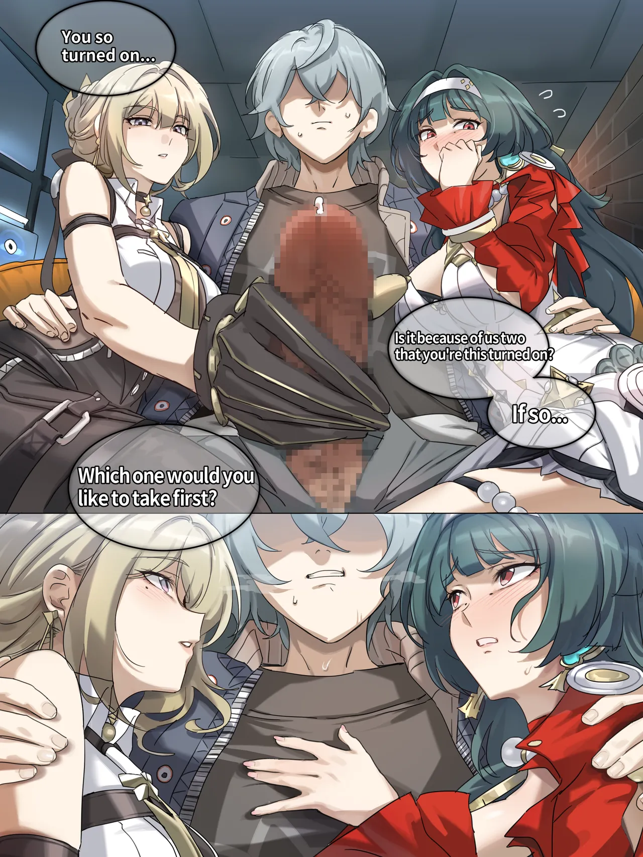 Various male female female videogame threesomes and harems - Image 204