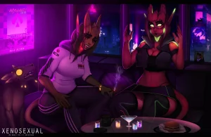 various Xenosexual races Chymlaxi, Imber, and Khaatari by Nyuunzi - Page 15