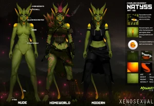 various Xenosexual races Chymlaxi, Imber, and Khaatari by Nyuunzi - Page 154