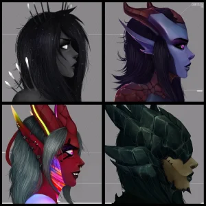 various Xenosexual races Chymlaxi, Imber, and Khaatari by Nyuunzi - Page 234