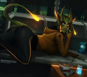 various Xenosexual races Chymlaxi, Imber, and Khaatari by Nyuunzi - Page 260