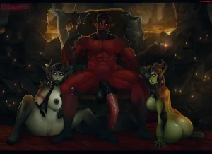 various Xenosexual races Chymlaxi, Imber, and Khaatari by Nyuunzi - Page 400