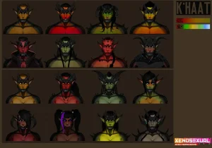 various Xenosexual races Chymlaxi, Imber, and Khaatari by Nyuunzi - Page 55