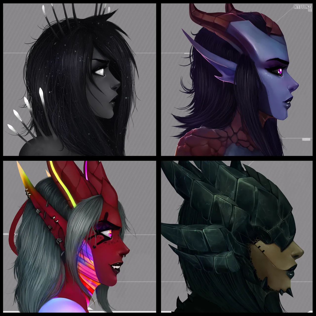 various Xenosexual races Chymlaxi, Imber, and Khaatari by Nyuunzi - Image 234