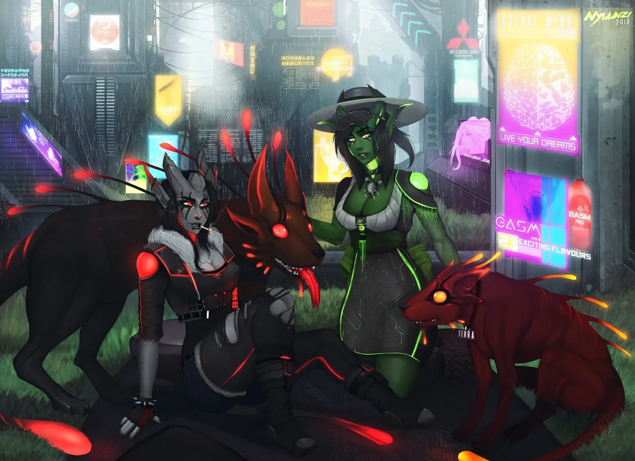 various Xenosexual races Chymlaxi, Imber, and Khaatari by Nyuunzi - Image 38