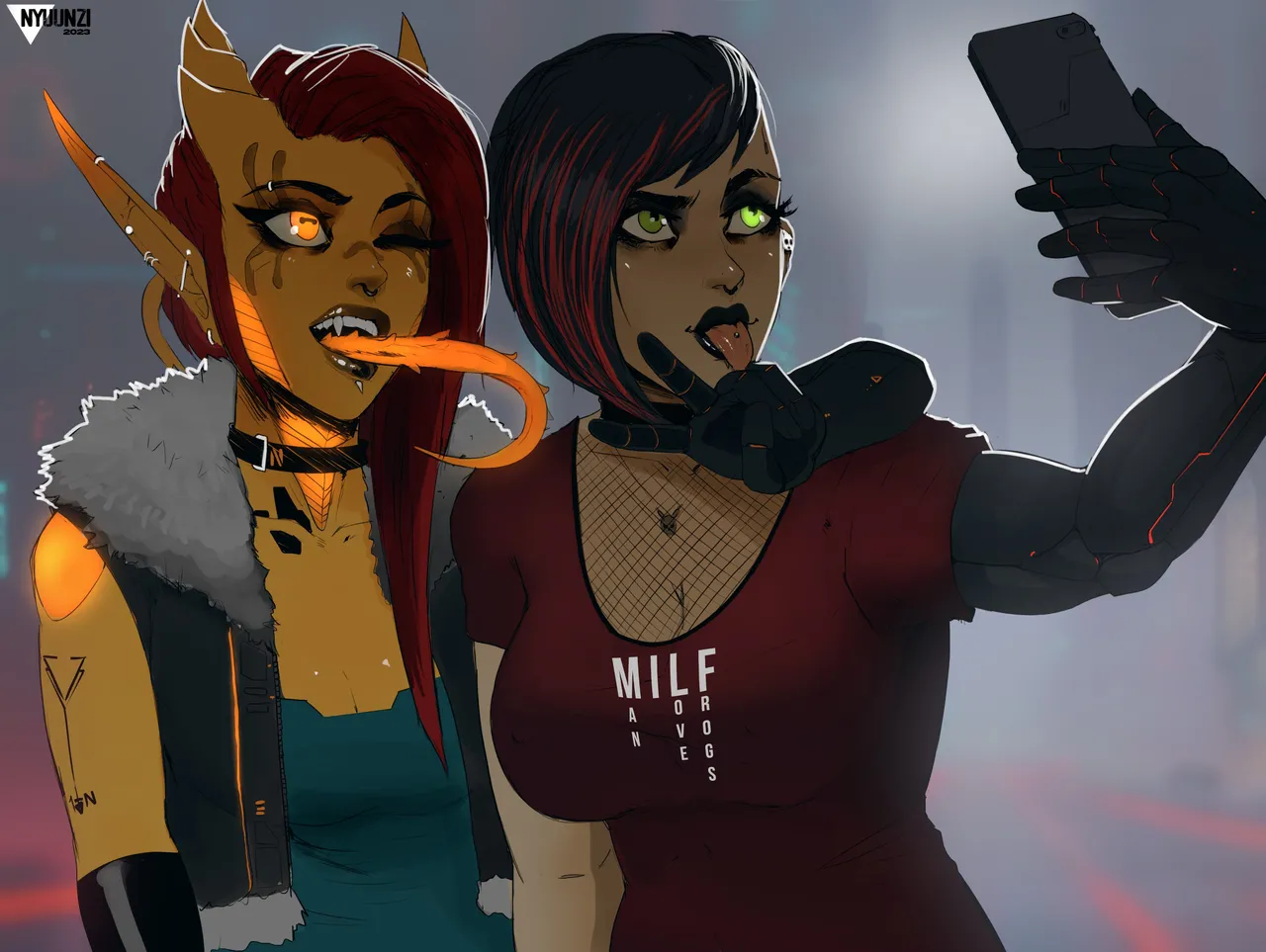 various Xenosexual races Chymlaxi, Imber, and Khaatari by Nyuunzi - Image 424