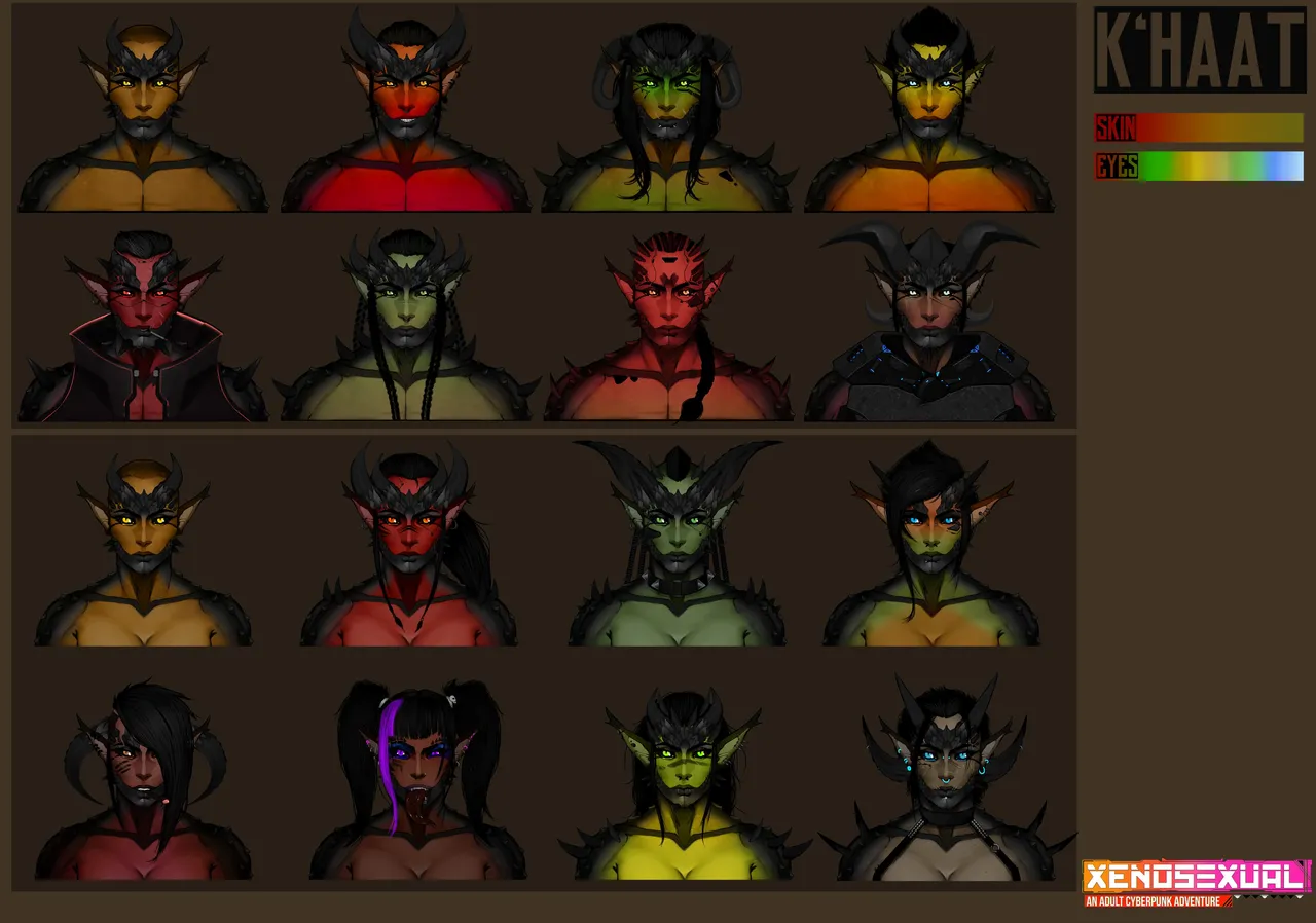 various Xenosexual races Chymlaxi, Imber, and Khaatari by Nyuunzi - Image 55