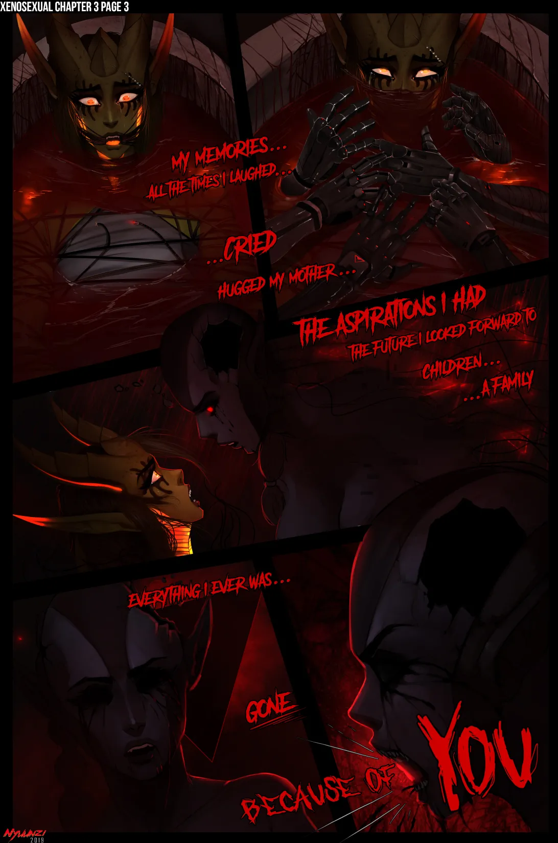 various Xenosexual races Chymlaxi, Imber, and Khaatari by Nyuunzi - Image 71