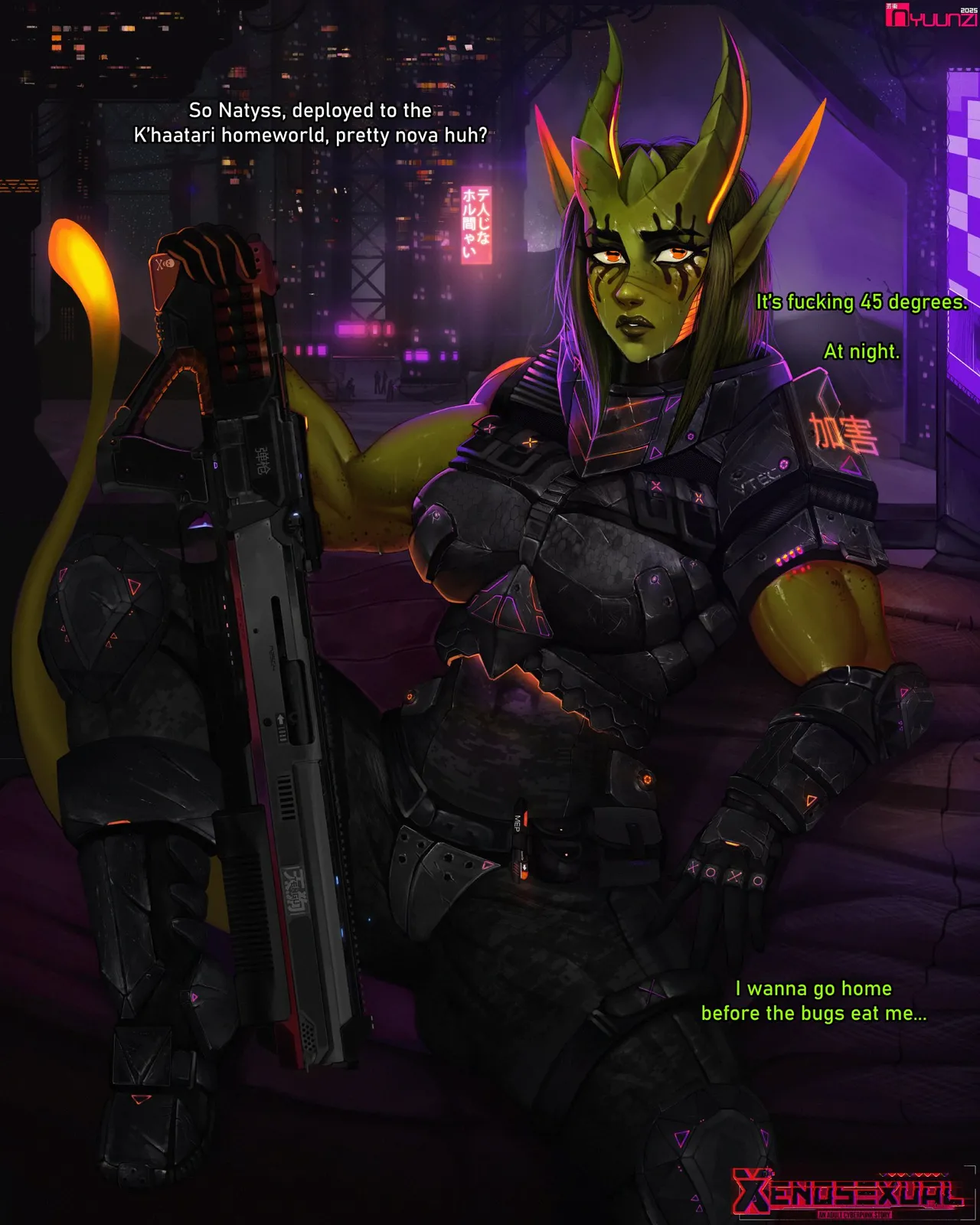 various Xenosexual races Chymlaxi, Imber, and Khaatari by Nyuunzi - Image 760