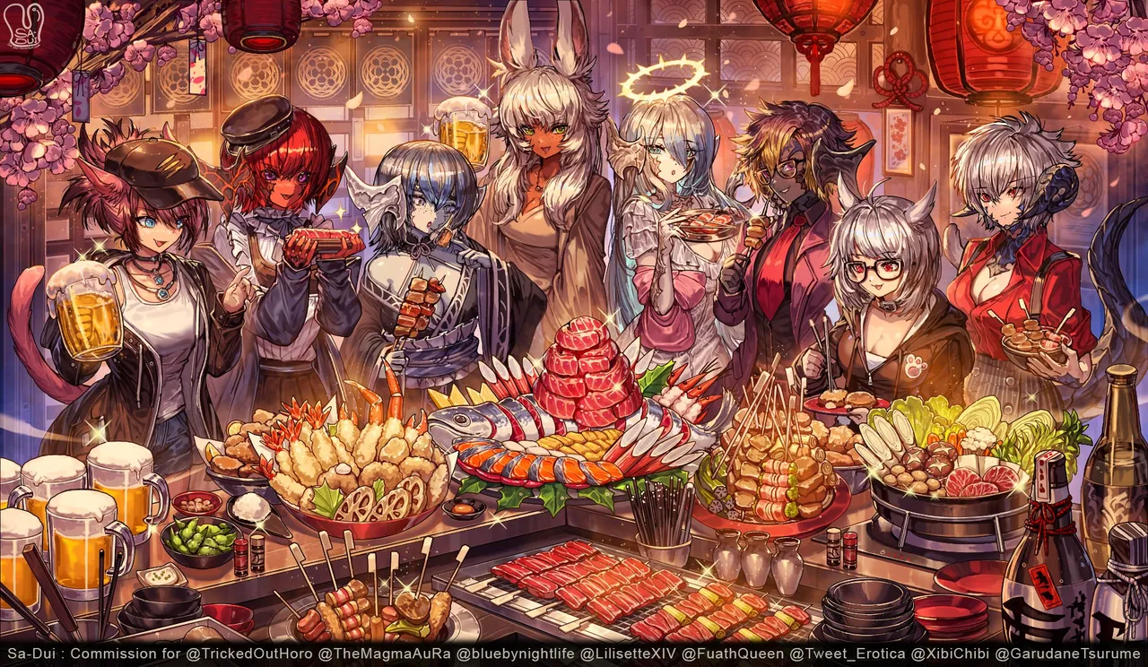 various Xibi Himaa Miqote by XibiChibi Final Fantasy XIV - Image 480