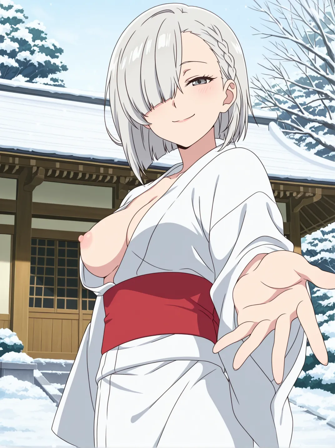wapai Mashiro Tsukinomori Yukata 月ノ森 真白 - Image 2
