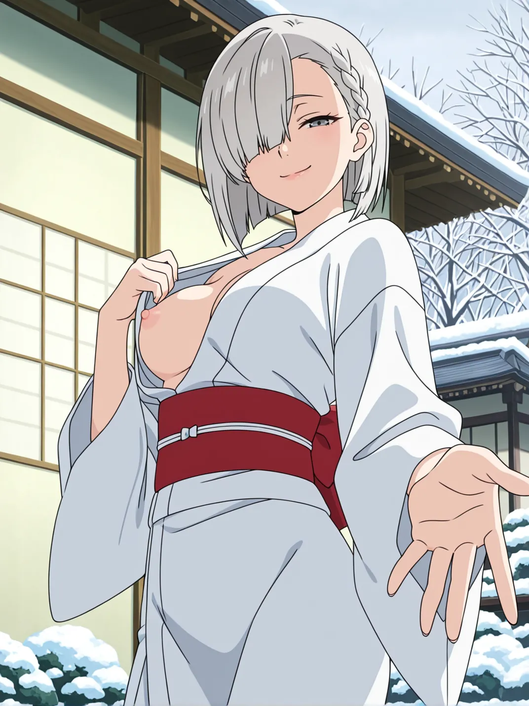 wapai Mashiro Tsukinomori Yukata 月ノ森 真白 - Image 3
