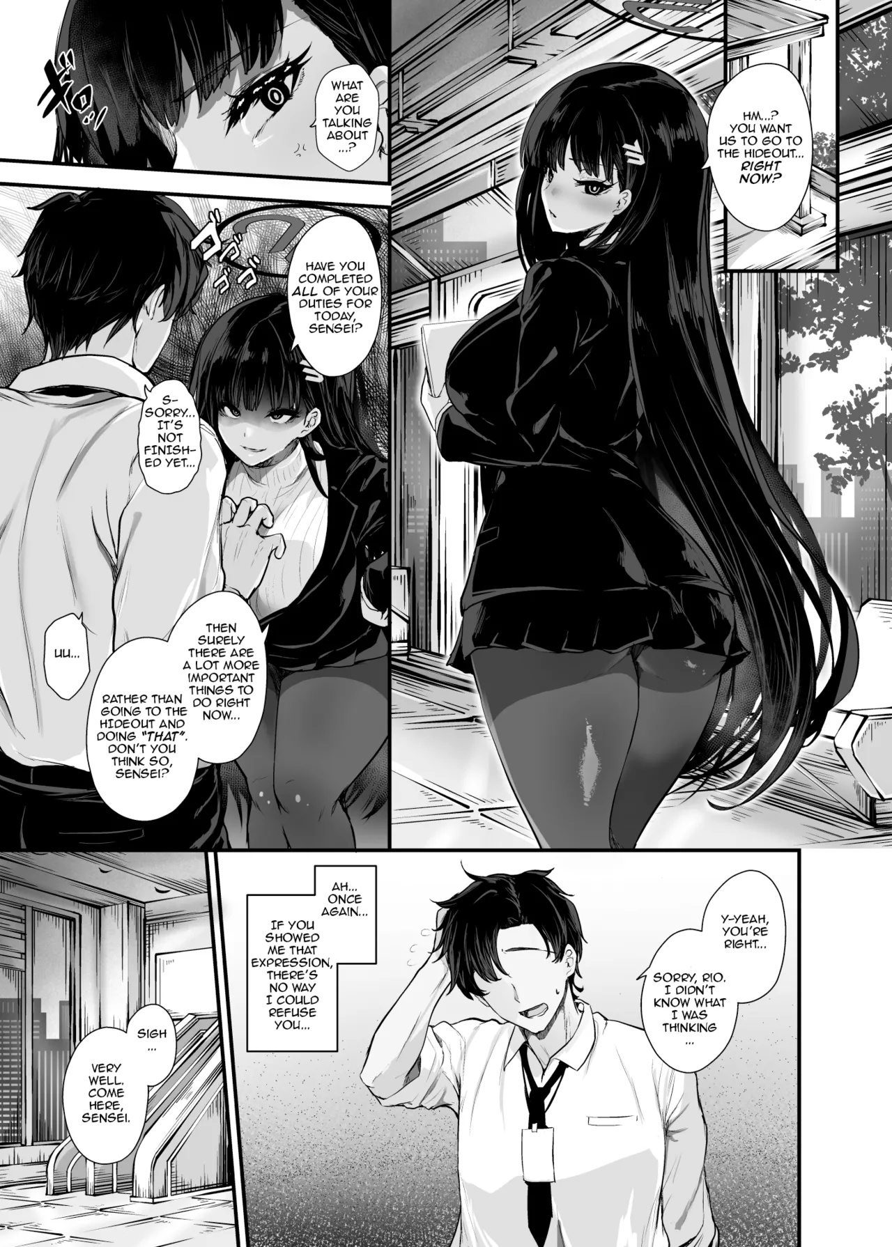 Water Drop MA-SA Futari no Kakeruga A Secret Hideout Just for the Two of Us Blue Archive English DeppoTL - Image 7