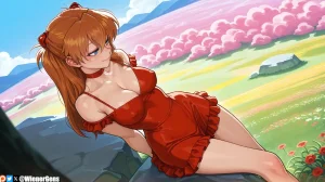 WienerGens Asuka frolics in the flowers Neon Genesis Evangelion - Page 4