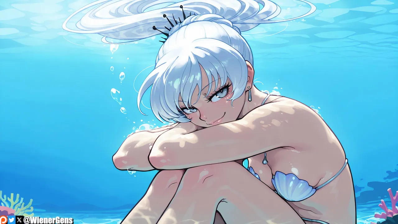 WienerGens Weiss Schnee gets wet with you RWBY - Image 4
