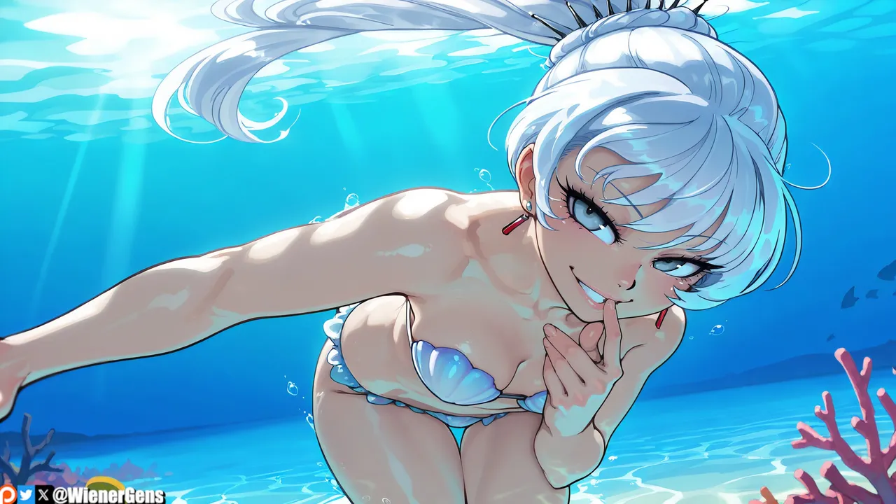 WienerGens Weiss Schnee gets wet with you RWBY - Image 5