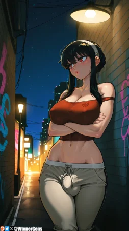 WienerGens Yor Briar Finds you in futa alley Spy X...